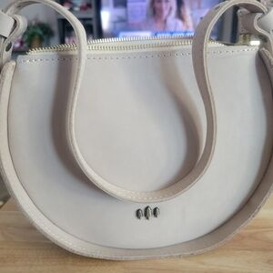 Portland Leather Elegant Cream Handbag